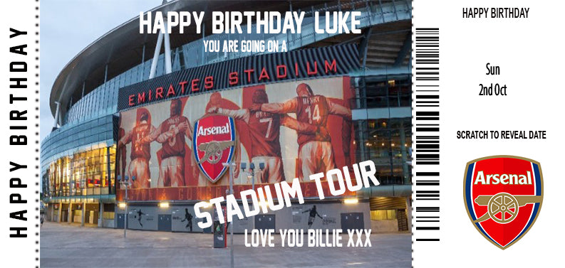Football Stadium Tour Gift Ticket
