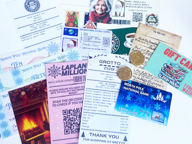 Lost Contents of Santa's Wallet