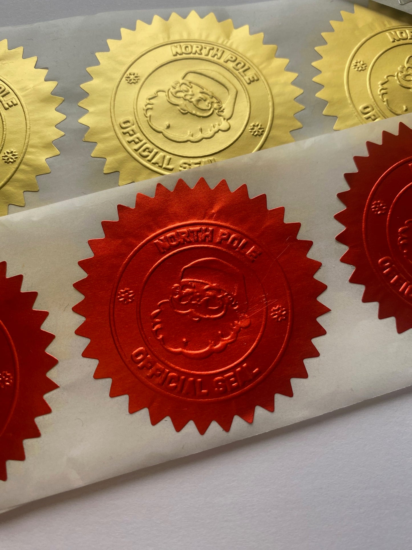 North Pole Official Seal Santa Stickers
