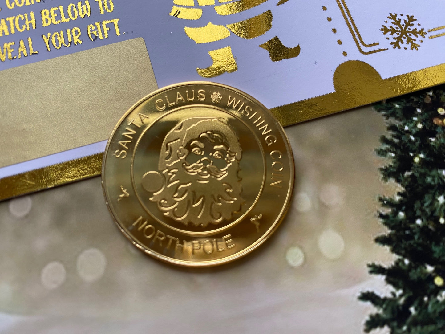 Personalised Foil Christmas Surprise Ticket