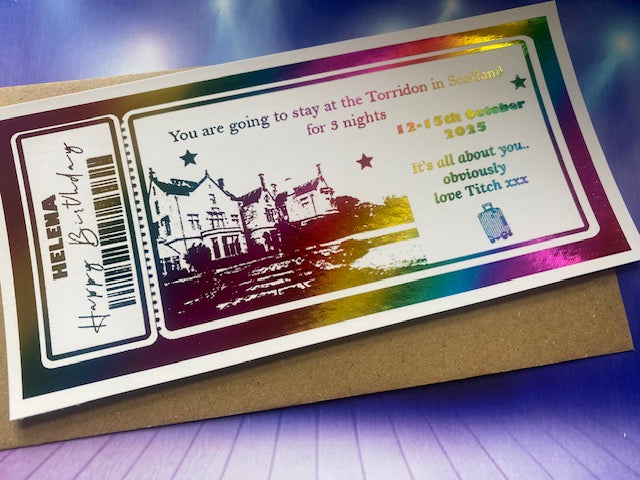 Hotel Reservation Surprise Trip Gift Ticket