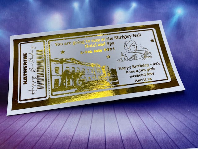 Hotel Reservation Surprise Trip Gift Ticket