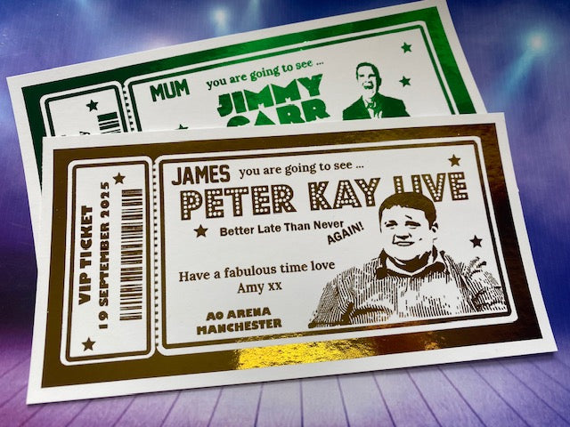 Personalised Comedy Show Gift Ticket