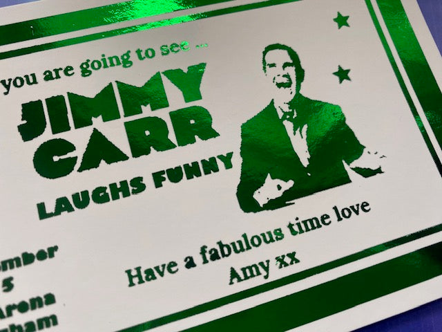 Personalised Comedy Show Gift Ticket