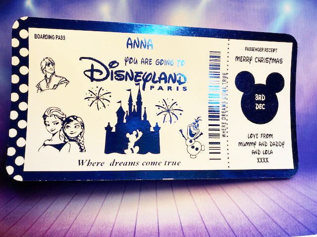 Disneyland / Disneyworld Souvenir Foil Ticket