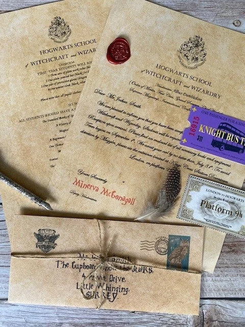 Harry Potter Hogwarts Acceptance Letter
