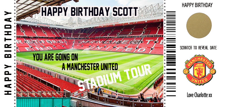 Football Stadium Tour Gift Ticket