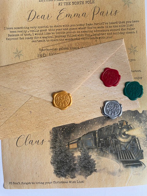 Personalised Polar Express Invitation letter