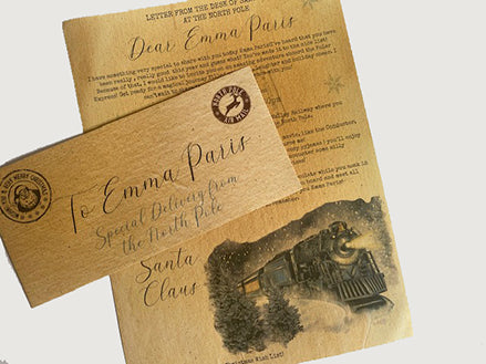 Personalised Polar Express Invitation letter