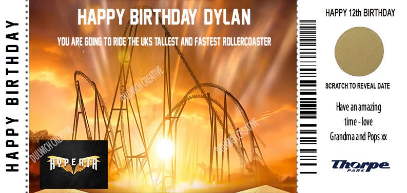 Thorpe Park Gifting Ticket