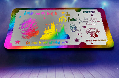Harry Potter Studios Tour Gift Surprise Ticket