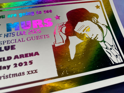Olly Murs  Concert Foil Ticket