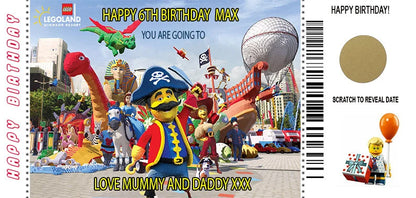 Legoland Personalised Gift Ticket
