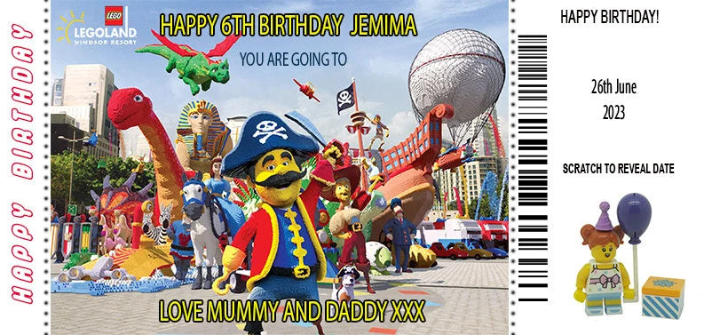 Legoland Personalised Gift Ticket