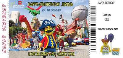 Legoland Personalised Gift Ticket