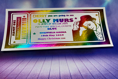 Olly Murs  Concert Foil Ticket