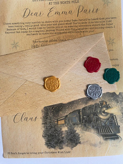 Personalised Polar Express Invitation letter