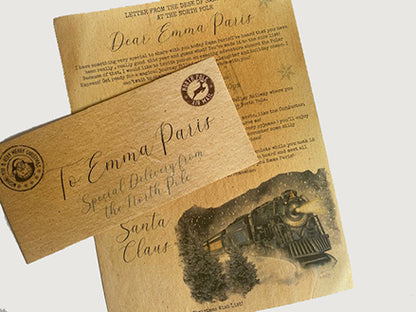 Personalised Polar Express Invitation letter